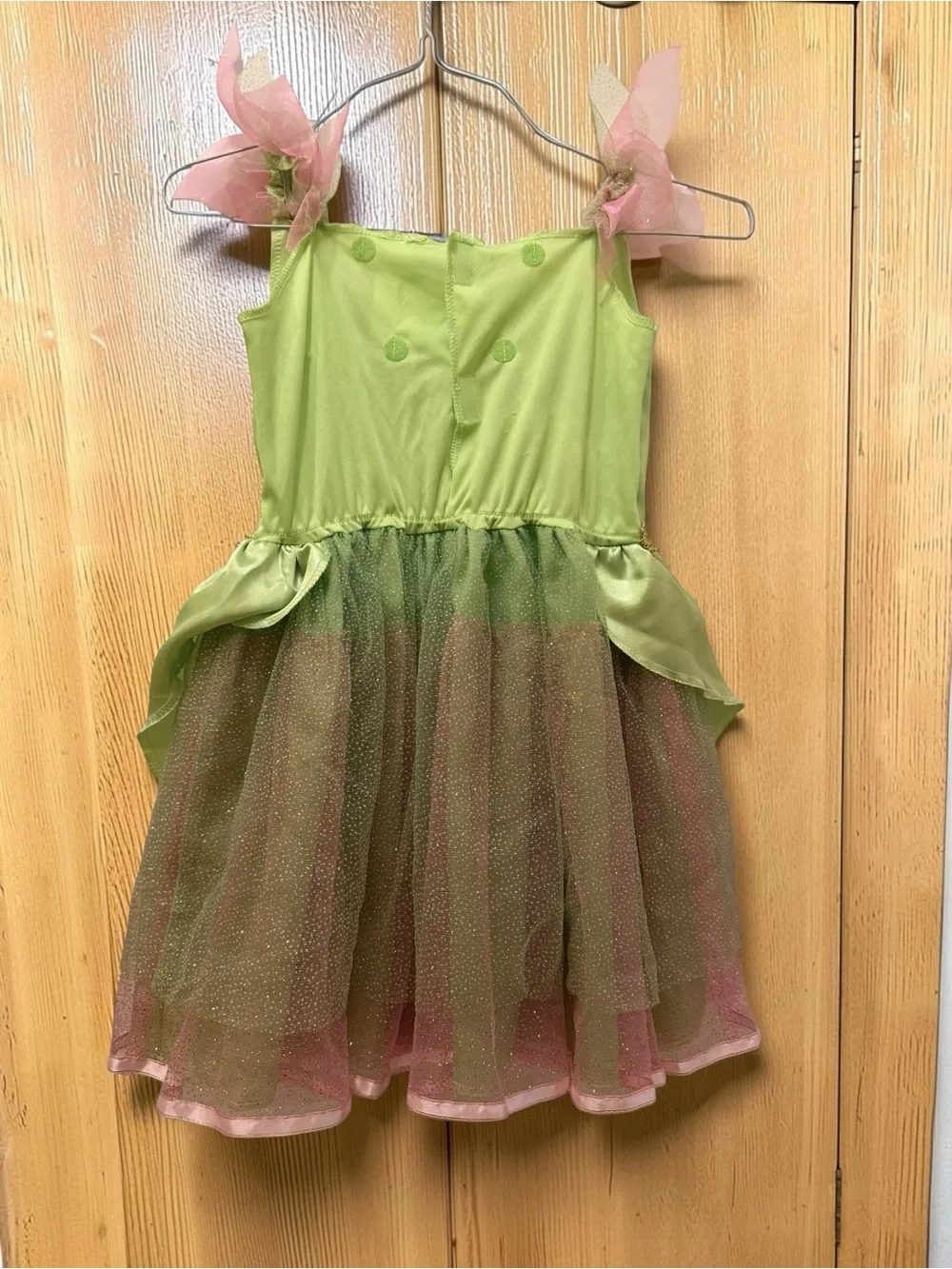 Disney Green and Pink Tinkerbell Dress Costume EUC